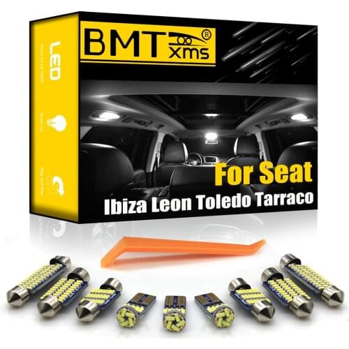 BMTxms Canbus For Seat Ibiza 6L 6J 6P 6F Leon 1M 1P 5F Alhambra Altea Arona Ateca Exeo Tarraco Toledo Car LED Interior Light