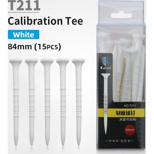 Caiton Golf Mark Tees 15PCS/BOX Golf Accessories Tee Plastic Tees 84mm High Quality Golf ball Tees