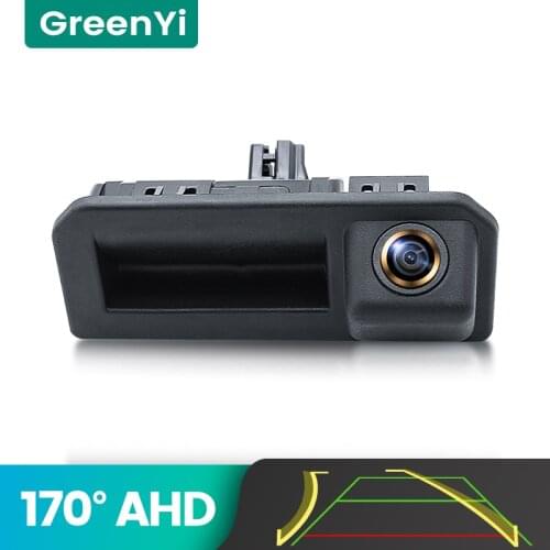 GreenYi 170° AHD 720P Trajectory Car Rear View Camera for Audi Q2 Q5 A5 VW Skoda Kodiaq Cayenne 2017 2018