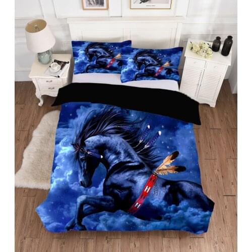 3D Dragon Wolf Printed Bedding Set 3pcs With Pillowcase Science Fiction Custom Bedclothes Bed Linen For Boy Design Duvet Cover