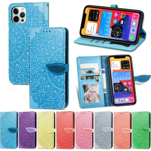 Leather Wallet Case for IPhone 12 Pro Max Mini 11 XS XR X SE 2020 8 7 6 6s Plus Luxury Flip Cover Coque Card Slots Magnetic