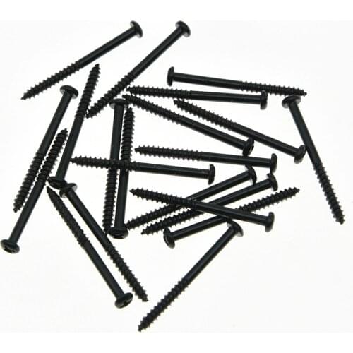 20x Bass Pickup Mounting Screws for PB JB P90 Pickups Black