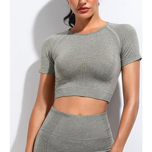Crop Top Yoga Sports Top Womems Fitness Clothes Push Up Sexy Workout Sportswear Exercise Sport Fitness Gym Running Yoga Bra Top