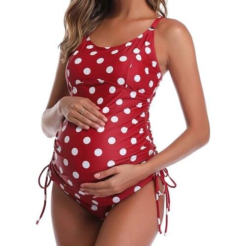 Maternity Swimwear Pregnant Women Tankinis Two Piece Swimsuit Plus Size Pregnancy Swimsuit Bathing Suit Beachwear Bikini Monokin