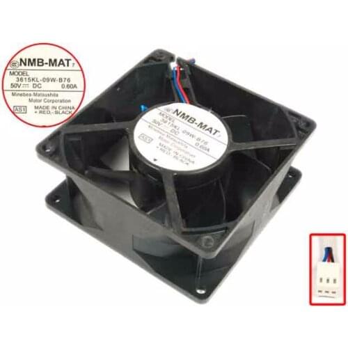 NMB-MAT 3615KL-09W-B76 AS1 DC 50V 0.60A 92x92x38mm Server Cooling Fan