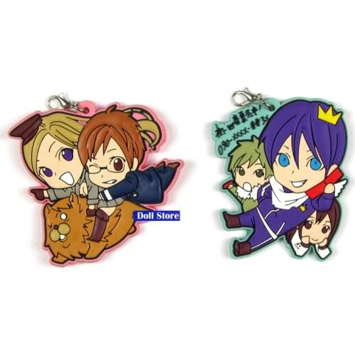 New Arrival Noragami Original Japanese anime figure rubber Silicone sweet smell mobile phone charms/key chain/strap D257