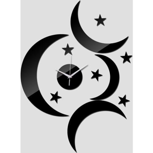 New sale watch clocks home decoration diy 3d mirror wall clock living room quartz acrylic modern design