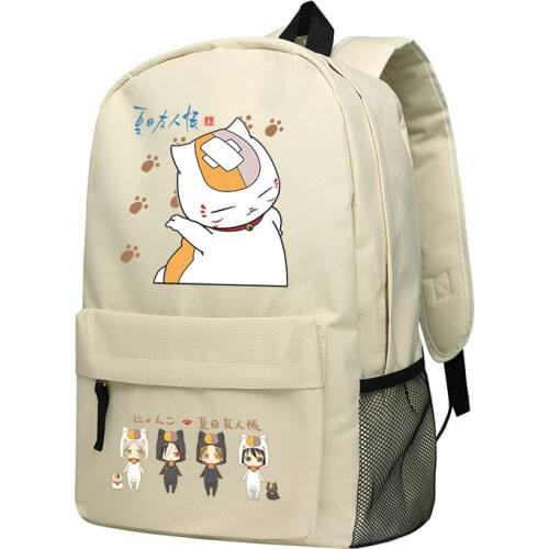New Anime Natsume Yuujinchou Backpack Fashion Oxford SchoolBag Unisex