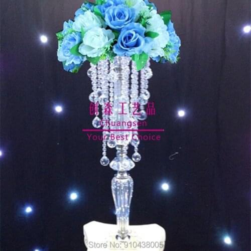 New gold iron centerpiece for event,party supplies wedding decoration flower holder,wedding lead road christmas deco metal stand