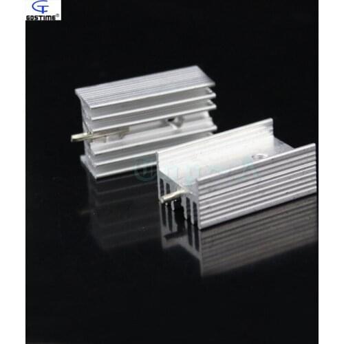 Wholesale 500pcs Heatsink 25x15x10mm Aluminum Heat sink Radiator TO-220 TO220 IC Heatsink With Needle