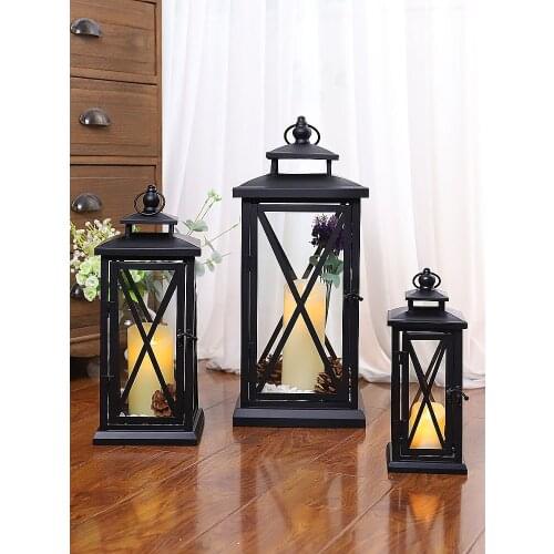 Black Metal Candle Holder Candle Stand Wedding Candlestick Candelabra Glass candelabras wedding candelabra decoration