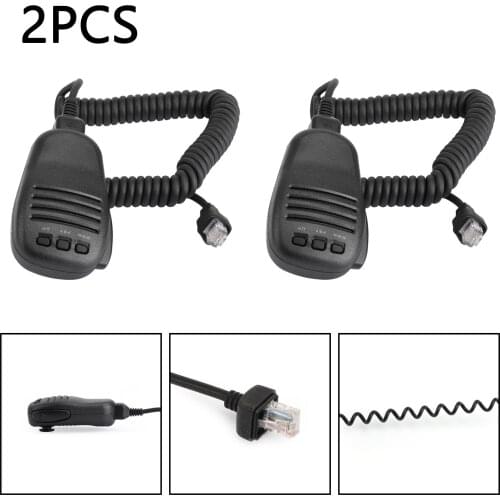 Artudatech 2PCS Handheld Speaker Mic Microphone For YAESU FT817 FT857 FT891 FT991 FT450 FT 817 857 991 450