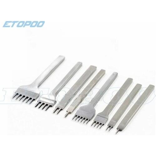 DIY 4mm Leather Craft Punching Tools Leather Hole Punches Stitching Punch Tool Prong Piercer Tools for Leather