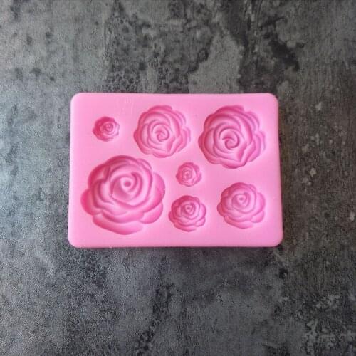 DIY Silicone Mold Rose Garland Leaf Frame Fondant Candy Mould 3D Wreath Leaves Shape Silicone Cake Mould Cake Decorative Tool
