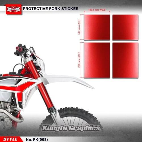 KUNGFU GRAPHICS Motocross Fork Shocks Front Fork Suspension Graphics Decor Waterproof Sticker for MX Dirt Bike Off Road