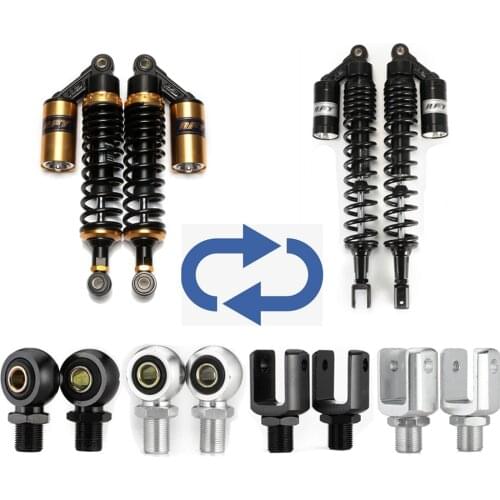 1 Pair Eye Diameter 10mm 12mm Copper Rings Motorcycle Accessories Air Shock Absorber Rear Replace Adapter U Fork End Head D10