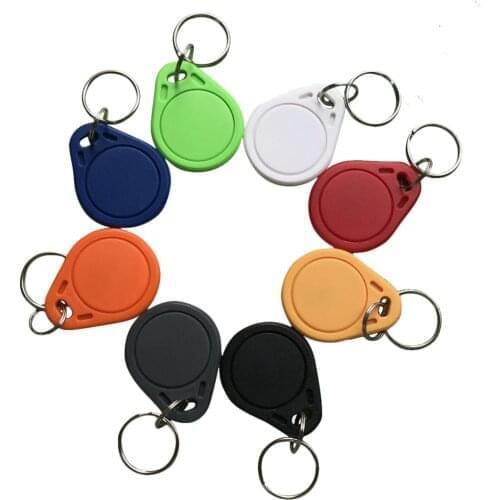 100PCS Blue IC Identification Door Entry Access Key Keyfob Card 13.56MHZ free shipping