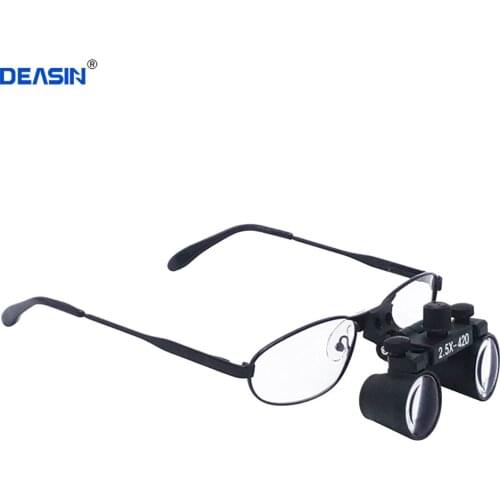 2.5X Portable Medical Dental Loupe with LED Head Light Lamp replaceable glasses surgical operation magnifier