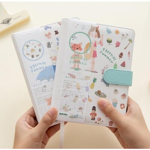 5 Cute Cartoon Notebook Leather Diary Journal Planner Travelers Journal Agenda