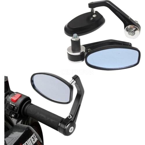 50Pair/Lot 7/8" Round Bar End Rear Mirrors Moto Motorcycle Motorbike Scooters Rearview Mirror Side View Mirrors FOR Cafe Racer