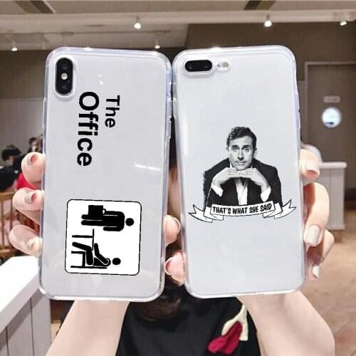 The Office Michael Scott Phone Case For Huawei Honor 6 7 8 9 10 10i 20 A C X Lite Pro Play transparent 3D back fashion coque