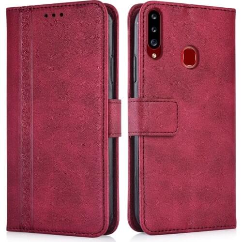 Luxury Flip Wallet Leather Case for Samsung Galaxy A20s A207 A207F SM-A207F SM-A207 6.5'' Magnetic Book Protect phone back Cover