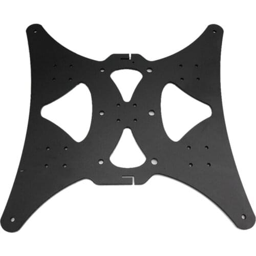 3MM Thickness Black Anodized Light Weight MGN12H Linear Rail Y Axis Carriage for DIY Creality CR-10 3D Printer