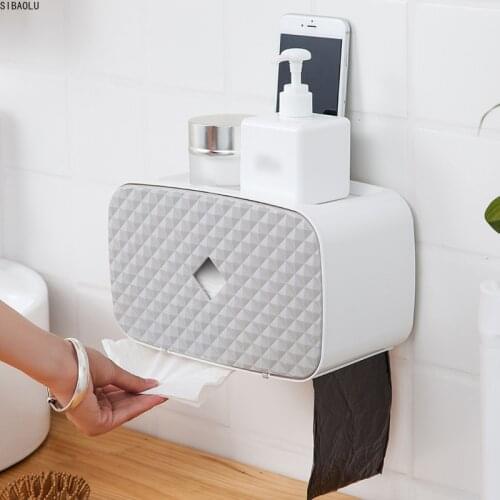 Tissue Dispenser Wall-mounted kitchen Tissue Holder Toilet Storage Box Rack Napkin Home Organizer Accessories Sanitary Paper