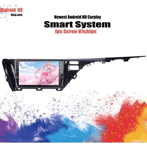 2Din Android 10 DVD video player FOR Toyota Camry 2018 2019 2020 stereo auto audio pc tablet with GPS navigation RDS DSP Carplay