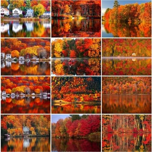 EverShine Diamond Painting Landscape Diamond Embroidery Autumn Cross Stitch Tree Picture Rhinestones New Arrival Handmade Gift