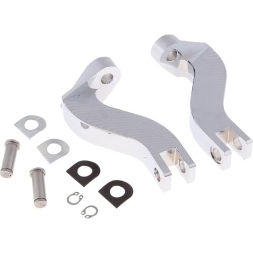 Chrome Passenger Foot Peg Mounts Brackets For Touring 93-16
