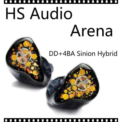 HSAudio Arena DD+4BA Hybrid Sinion Hifi Music Monitor Audiophile 2Pin 0.78mm Earphones Headphones Blessing2 NORN A7 ZS10 PRO NX7