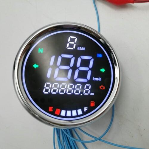 EFI TYPE Motorcycle CLASSIC Instrument CG125 Odometer Oil Meter LCD DISPLAY with Bluetooth
