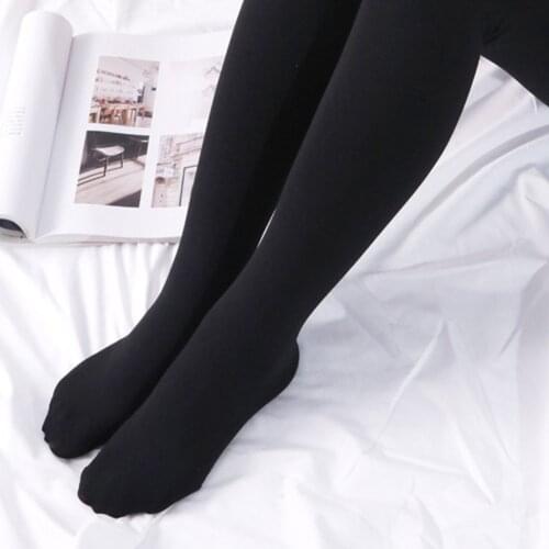 2021 Hot Sale Womens Winter Fleece Padded Leggings For Warm Pantyhose Thick Velvet Tights Thermal Pants New Pantalones De Mujer
