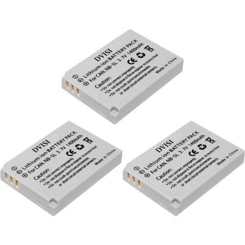 3Pcs High Capacity 3.7V 1400mAh Replaceable Camera Battery For Canon 900 Ti SD790 IS SD950 SD900 SD990 z1