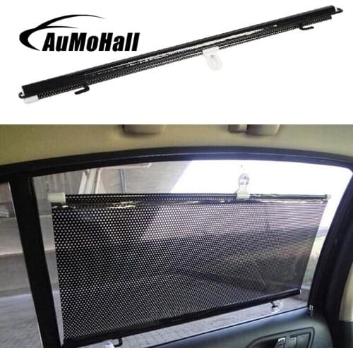 AuMoHall 58*125cm Car Retractable Sunshade Car Sun Block Car Curtain Windshield Sunshade Shield Visor Block
