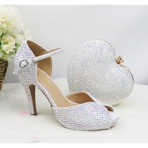 Lovein Crystal Womens High-heeled Shoes