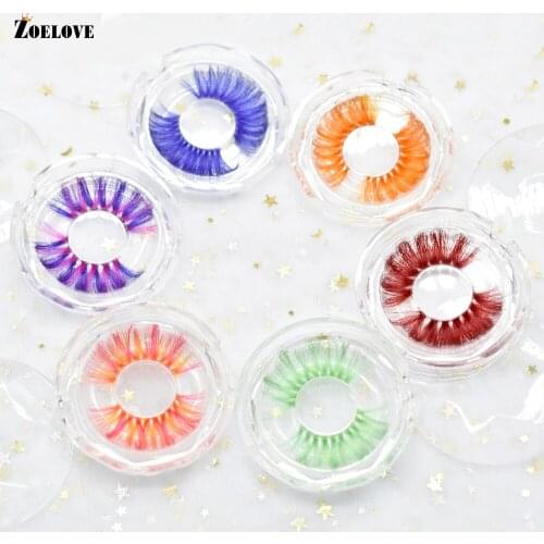 False Eyelashes Pack Colored Eyelash Extension Color 25mm Mink Lashes Wholesale Fake Lash Vendors Mink Eyelashes Bulk maquillaje