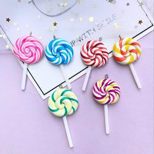 27*50mm Kawaii Lollipop Charms Pendants for DIY decoration neckalce earring key chain Jewelry Making