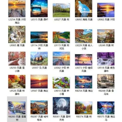 R8268 landscape snow carriage cross stitch kit people 18ct 14ct 11ct count canvas stitches embroidery DIY handmade needlework