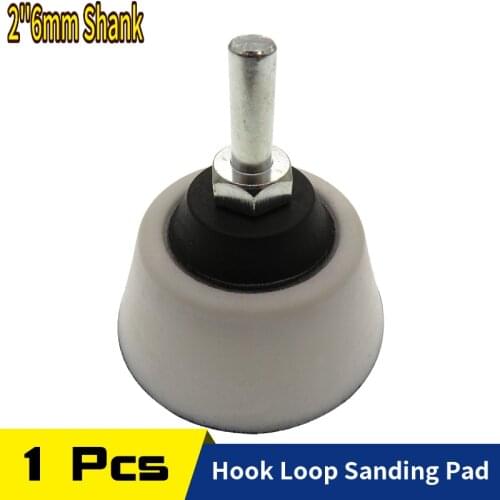 2" 50mm Drill Pad Sander Backing Plate Hook and Loop with 6mm Shank Abrasive Power Tools Accessories