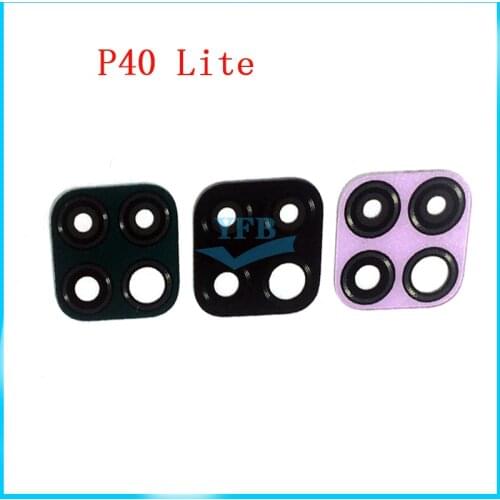 Rear Back Camera Glass Lens with Stickers For Huawei P40 Lite Replacement Part