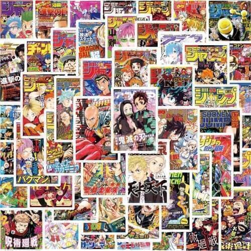 10/50PCS Mix Anime Jujutsu Kaisen Demon Slayer Tokyo Revengers Stickers Laptop Snowboard Fridge Guitar Cartoon Decal Sticker Toy