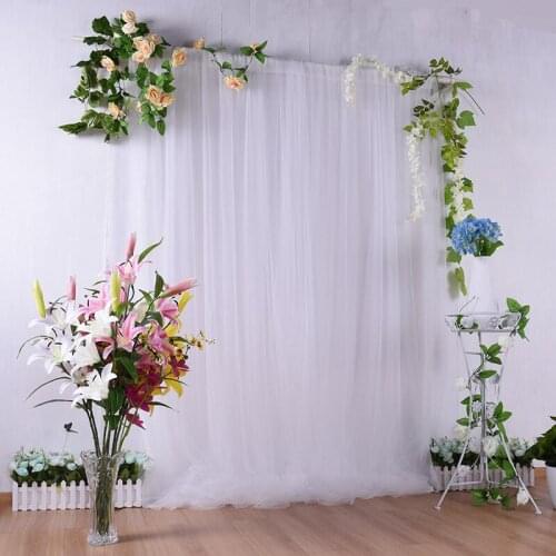 Wedding Stage Background Silk Drape Decoration for Stage Tulle Hanging Curtain for Wedding Backdrop Curtain Event Party Decor
