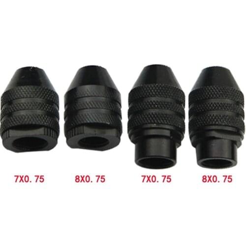 Universal M7 / M8 Keyless Drill Bit Chuck Adapter Converter 0.5-3.2mm Chucks Mini Drill Chuck Rotary Tools Accessories for garag