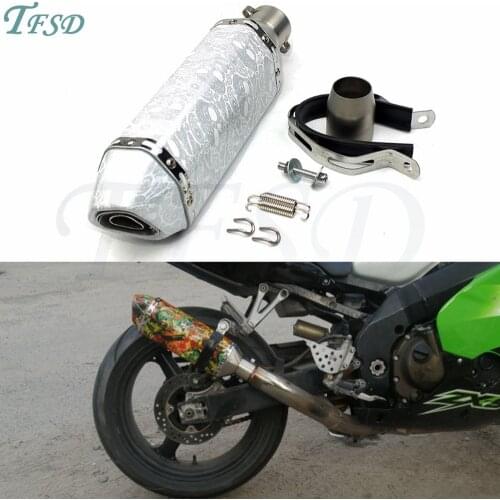 NEW fashion Muffler 36-51mm Universal Motorcycle for Akrapovic Exhaust pipe Modified Muffler for Yamaha kawasaki Honda Suzuki