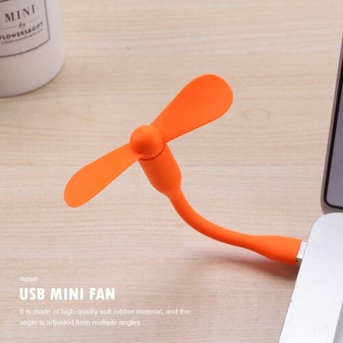 Mini Flexible Bendable USB Fan for Power Bank/PC/Laptop/Notebook/Charger Summer Travel Cooler Gadgets