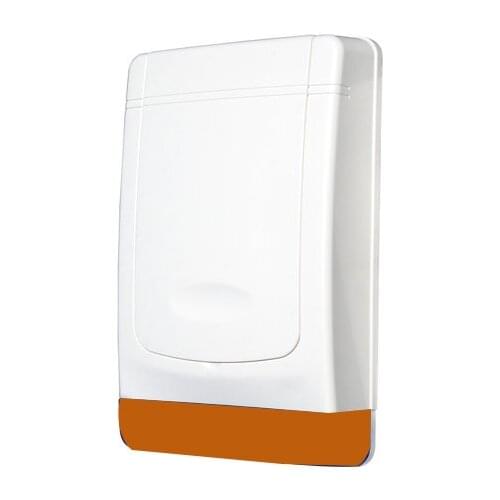 Focus Outdoor Wired Flashing Warning Siren External 120db Orange Wired Alarm Siren MD-325