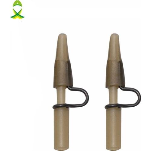 JSM 100pcs 4cm Heavy Duty Lead Clips Thermal Plastic Rubber Transparent Carp Rigs Connector Carp Fishing Accessories Tackle