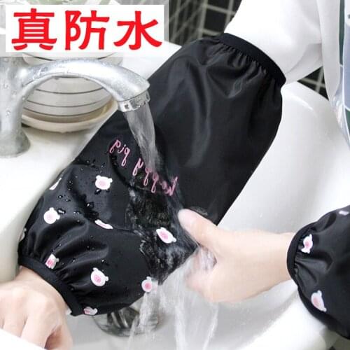 Sleeve female head hand autumn and winter Korean cute piglet long kitchen waterproof and anti-fouling male work